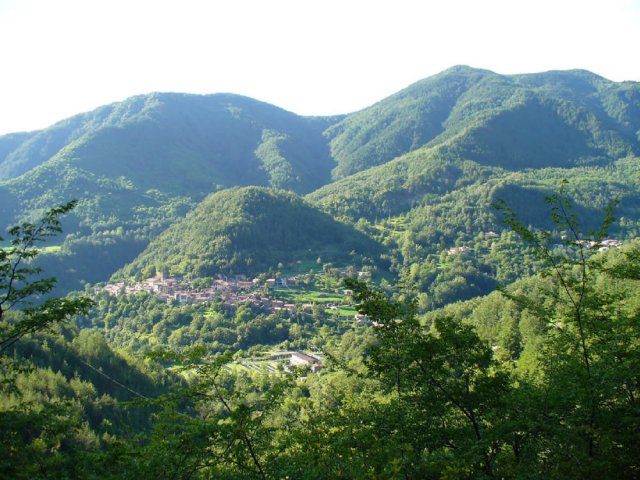 Villa Soraggio vista dalla strada per Corte